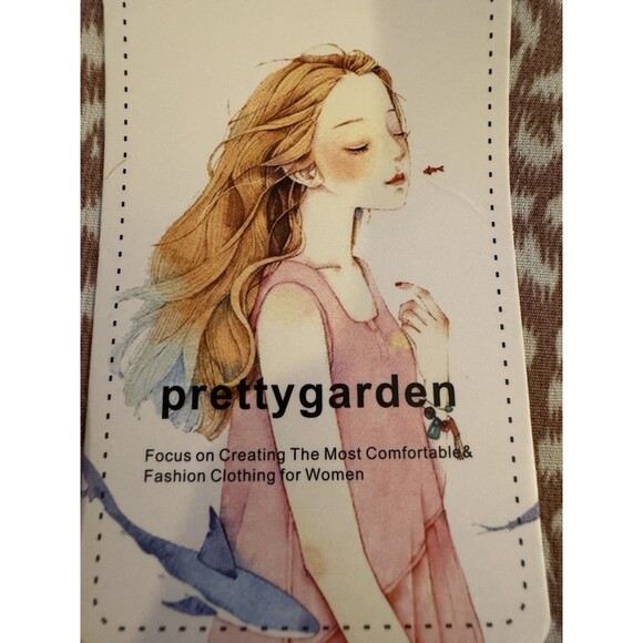 NWT Pretty Garden Dress Sz L Mauve Long Sleeve Floral Boho Maxi Poetic Romantic - Picture 13 of 13